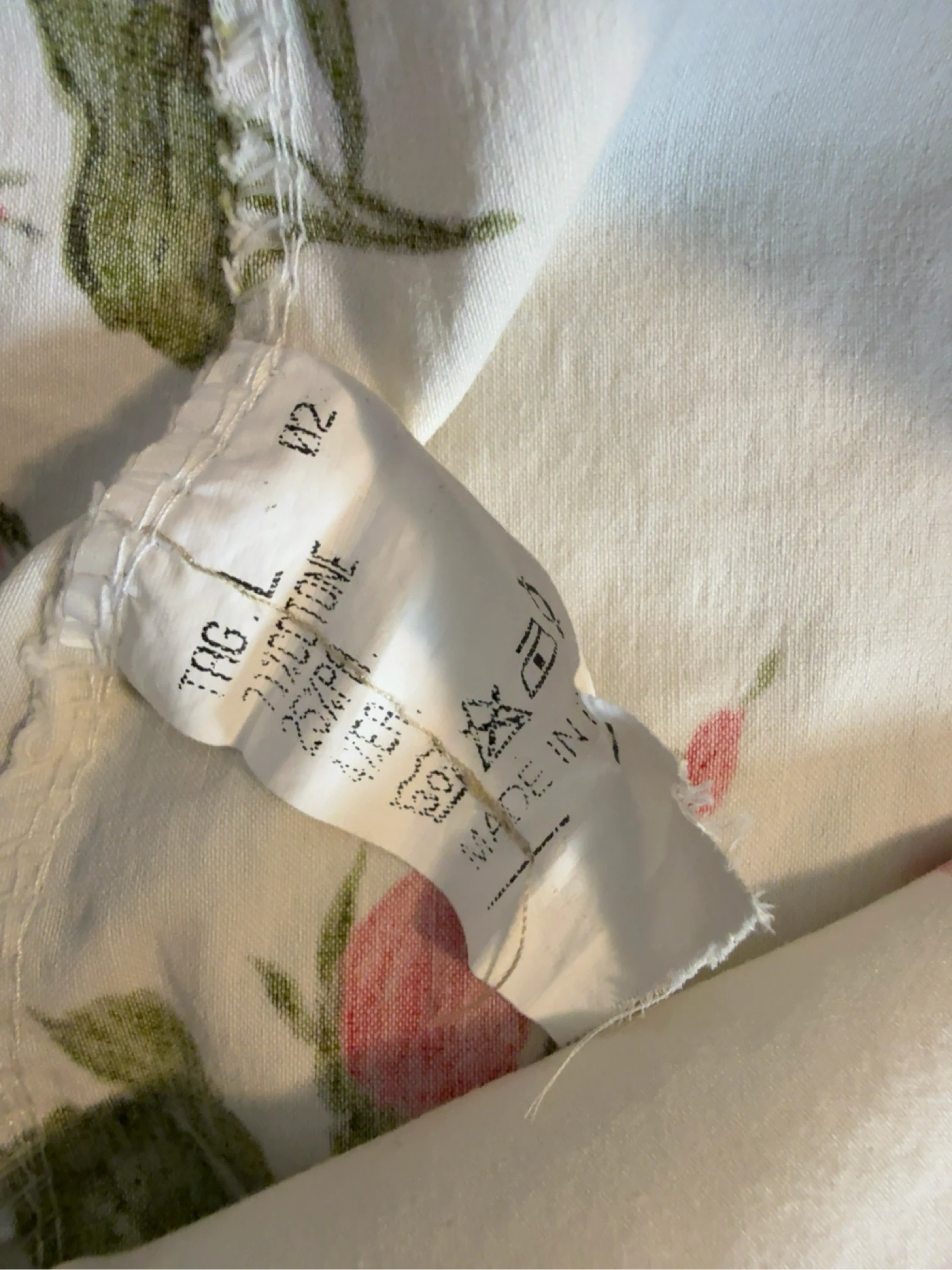 White pink rose print short L – photo 6